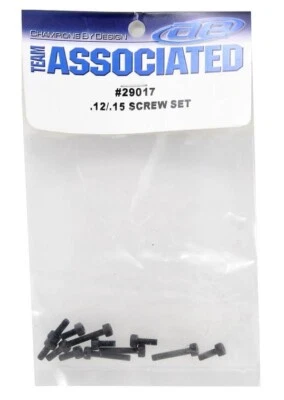 Associated 29017 12/15 Nitro Engine Screw Set Steel Black RC10 GT Dual Sport RC - Image 1 of 3