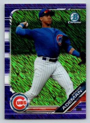 2019 Bowman Chrome Purple Shimmer Refractors #BCP208 Aramis Ademan (ref 188173) - Image 1 of 2
