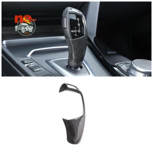 Carbon Fiber Control Gear Shift Knob Head Cover For BMW X5 X6 F15 F16 2015-2018 - Picture 1 of 8