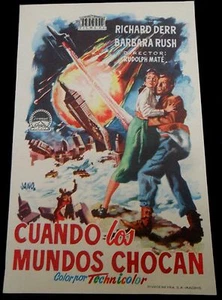 1951 When Worlds Collide ORIGINAL Spanish herald 54' Jano Doomsday Unique Art - Bild 1 von 1
