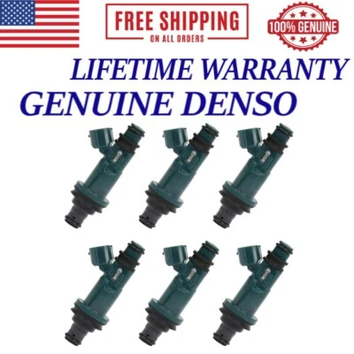 6X OEM Denso Fuel Injectors 1998-2004 Toyota Avalon 3.0L V6 #23250-0A010 - Image 1 of 4