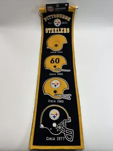 Bandera de lana Pittsburgh Steelers Heritage ENVÍO GRATUITO - Imagen 1 de 8