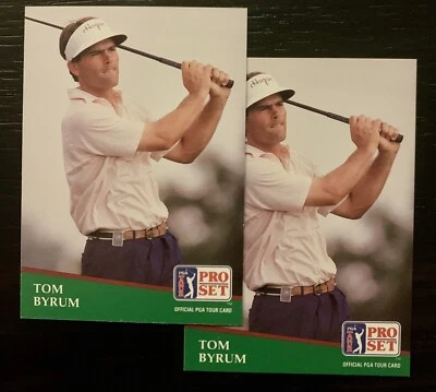 Tarjetas de golf Tom Byrum. Pro Set 1991 Foto 1 de 2