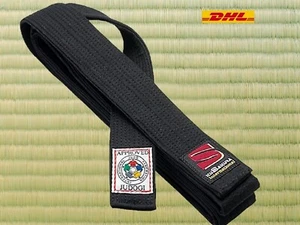 Black Belt Kusakura Judo Kuro obi Made in Japan IJF Official Patch Approval DHL - Picture 1 of 2