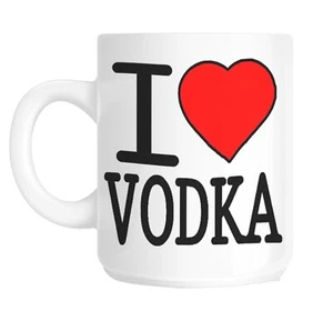 Weihnachtsgeschenk I Love Herz Wodka Trinkgeschenk Becher shan161 - Bild 1 von 1