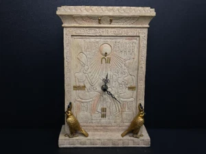 Beautiful Ancient Egyptian Clock of God Horus As a Falcon Wearing Double Crown - Picture 1 of 8