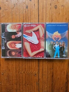 3 x ALBUMS BRITNY FOX S/t+GREAT WHITE ...Twice+ HELIX Long Way To CASSETTE TAPE - Picture 1 of 7