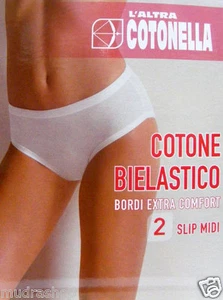 LADIES CONF 3 PIECE MIDI WHITE OR BLACK COTTON BRIEFS SIZE M L XL XXL - 3363 - Picture 1 of 1