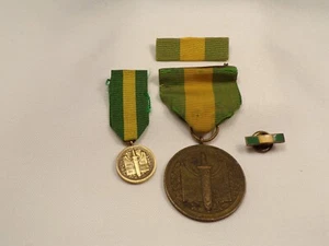 V Rare Mexico 1911-17 United States ARMY for Service Medal Set # 19383  (3985) - Picture 1 of 12