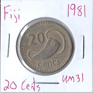 Moneda Fiji de 20 centavos 1981 KM31 - Imagen 1 de 1