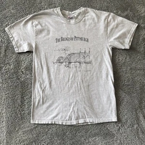 Camiseta De Colección Frank Webb Bridges Of Pittsburgh Talla Mediana Hecha en EE. UU. - Imagen 1 de 8