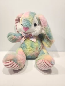 Homerbest Happy Easter tye dye bunny   12"    EUC - Picture 1 of 4