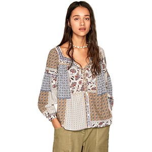 Pepe Jeans Blusa Dakota Boho Sky Azul Cielo Mujer