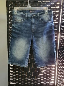 Southpole Boys Medium Sand Blue Shorts 5 Pockets Heavy Stitching Size 12 - Picture 1 of 7