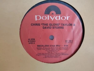 CHRIS 'THE GLOVE' TAYLOR, DAVID STORRS & ICE T. - "RECKLESS" / POLYDOR 1984 - Imagen 1 de 3