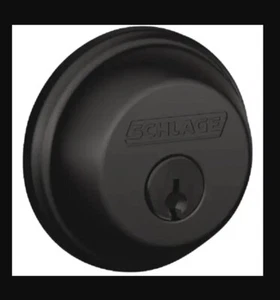 Cerrojo monocilíndrico negro mate Schlage Electronics B60N 622 - Imagen 1 de 2