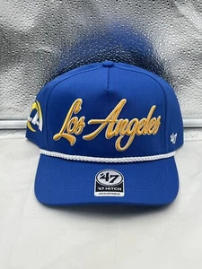 Los Angeles Rams NFL '47 Blue Script Hitch Snapback Adjustable Hat - Picture 1 of 5