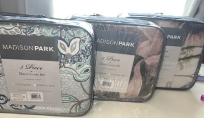 Juego de funda nórdica Madison Park 3 piezas completo/queen o king, nuevo con etiquetas Foto 1 de 4