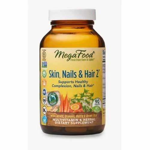 Skin - Nails & Hair 2  90 Tabs By MegaFood - Image 1 of 1