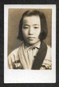 Original WW2 China Boy Girl Scouts Uniform Vintage Chinese Photo - Picture 1 of 3