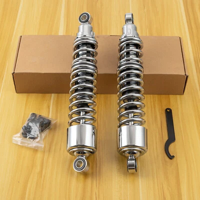 Amortiguador trasero ojo a ojo de 15" para Harley Sportster XL Yamaha Honda Suzuki Foto 1 de 4