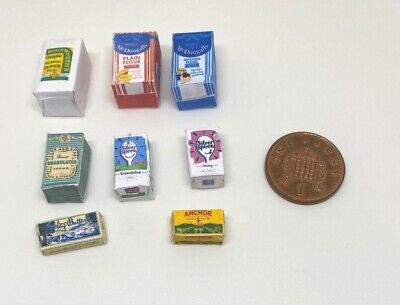 Dolls House Miniature Food Packaging Items DD525-DD532 Additional Items P&P FREE • 1.20£