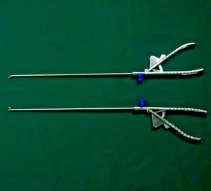 Soporte de aguja en autoclave laparoscópico controlador curvo mandíbula derecha e izquierda 5 mm - Imagen 1 de 15