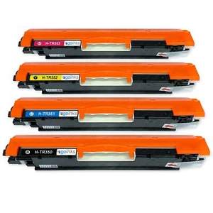 4 cartucce toner da sostituire HP CF350A, CF351A, CF352A, CF353A (130A) non produttore di apparecchiature originali - Foto 1 di 1