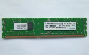 1GB DDR3 Server Memory PC3-10600 1333mHz CL9 Apacer 75.073C4.G00 DIMM RAM - Picture 1 of 3