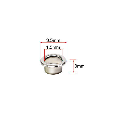 Solid Brass Eyelets For Leather Craft Grommet Banner 1.5mm 2mm 2.5mm 3mm 3.5mm • 1.16€