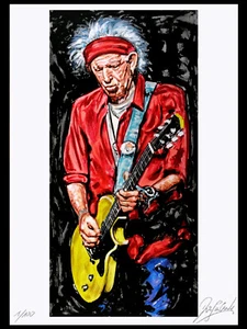 Kunst Druck Grafik MUSIK-LEGENDEN Bild handsigniert, limitiert, nummeriert - Picture 1 of 3