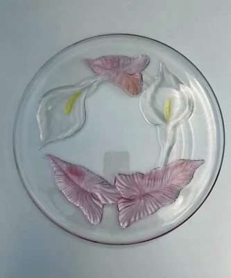 Très Joli Plat à Tarte Luminarc 31 cm – Motif Arôme et Feuilles Rosées - Photo 1/4