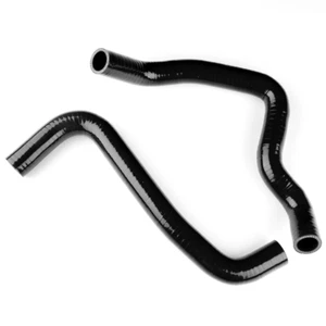 FOR SUZUKI GSXR 600 2004-2005 GSXR 750 2005 BLACK SILICONE RADIATOR HOSE - Picture 1 of 2