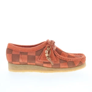 Clarks Wallabee 26174011 Mujer Naranja Gamuza Oxfords y Cordones Zapatos Informales 10 - Imagen 1 de 8