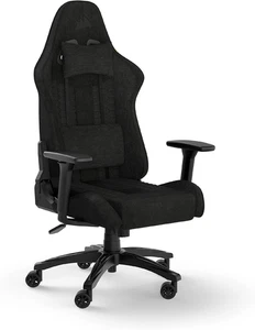 TC100 Relaxed-Rivestimento in Tessuto Gaming Chair, Nero - Foto 1 di 12