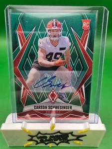 2025 Panini Phoenix Carson Schwesinger Green Auto /25 - CARD 1!!! - Picture 1 of 2