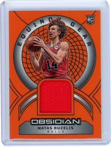 2024-25 Panini Obsidian #EG-MBC Matas Buzelis Orange Equinox Gear RC Patch 12/99 - Bild 1 von 2