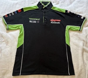 Kawasaki Quattro Plant Polo Shirt - Size Medium - Racing Motorbike - Picture 1 of 12