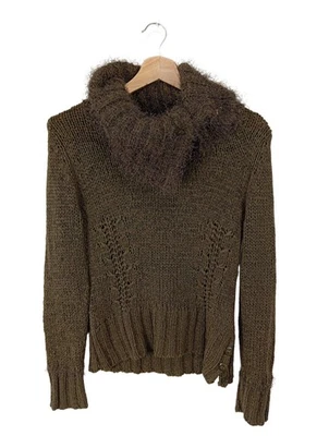 BIBA Strickpullover Damen Pullover Gr. DE 32 braun Casual-Look - Bild 1 von 4