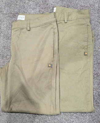 Dennis Uniforme Niños Talla 10H - Caqui Frente Plano Pantalones Cintura Ajustable Foto 1 de 4