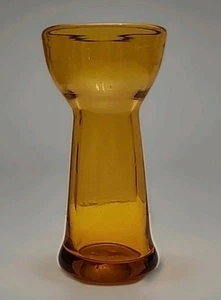 Vintage 5" Blenko 57-E Gold Mini Kelch Vase mundgeblasen Kunstglas, nicht signiert - Bild 1 von 9