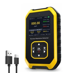 Detector de radiación nuclear portátil GM tubo contador Geiger β γ dosímetro de rayos X DE - Imagen 1 de 12