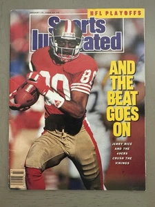 Jerry Rice San Francisco 49ers Sports Illustrated 1990 NO LABEL The Beat Goes On - Picture 1 of 2