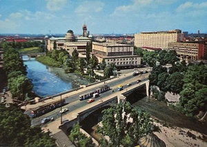 AK München Deutsches Museum Ludwigsbrücke 1960er Tram - Bild 1 von 2