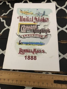 1888 United States Cartridge Company Ammunition Reprint - Picture 1 of 13