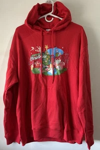 Walt Disney 2023 Do Not Open Till Christmas Pullover Hoodie Sweatshirt Rot Gr. L - Bild 1 von 5