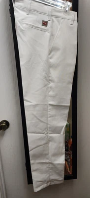 Red Kap Durable Pants White Dura Shop Men's Uniform 28x34 Foto 1 de 3