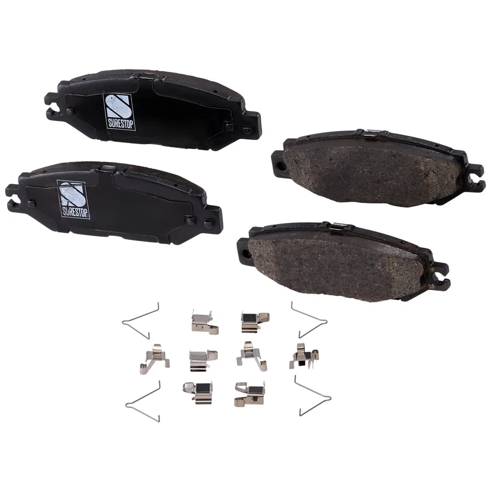 Conjunto de pastilhas de freio traseiras de cerâmica para 1993-2000 Lexus LS400 conjunto de 2 rodas - Imagem 1 de 4