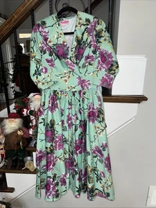 Pinup Girl Kleidung Kleid: BIRDIE Style Dapper Day Print: Medium - Bild 1 von 2