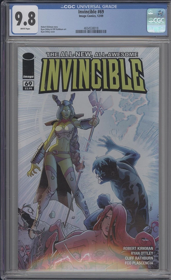 INVINCIBLE #69 CGC 9.8 KIRKMAN & OTTLEY IMAGE 2009 - Image 1 of 1